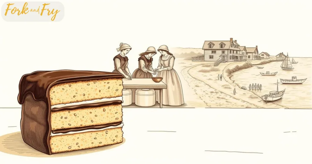 Smith Island Cake Historical Illustration Illustration of Smith Island Cake historical origins