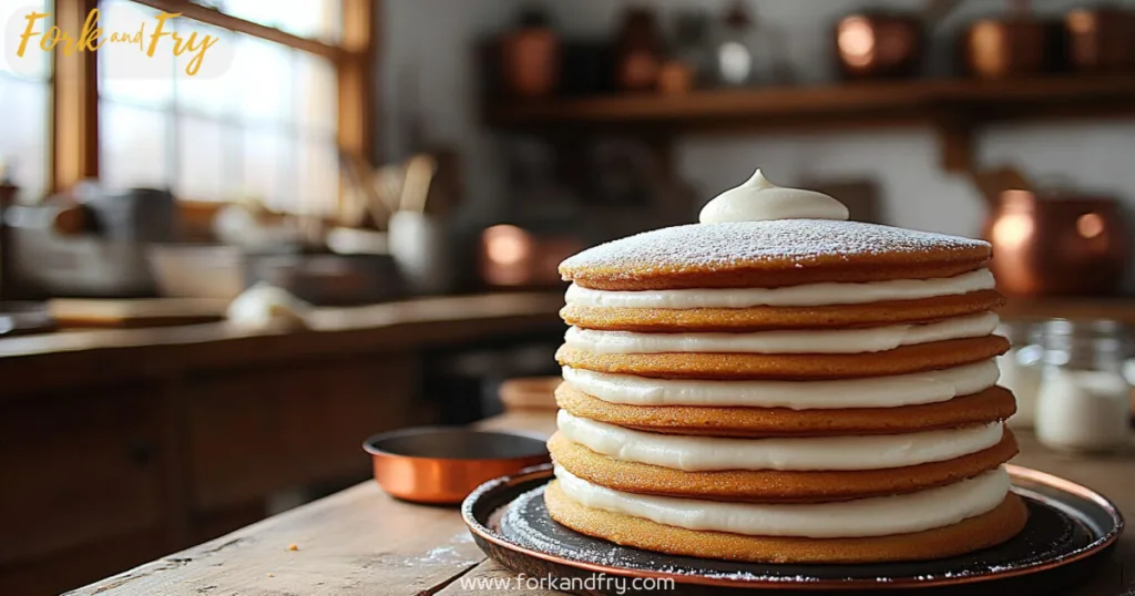 Smith Island Cake Recipe in Rustic Kitchen Mouthwatering Smith Island cake recipe in rustic kitchen