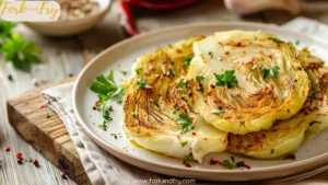 Oven Roasted Garlic Cabbage Steaks