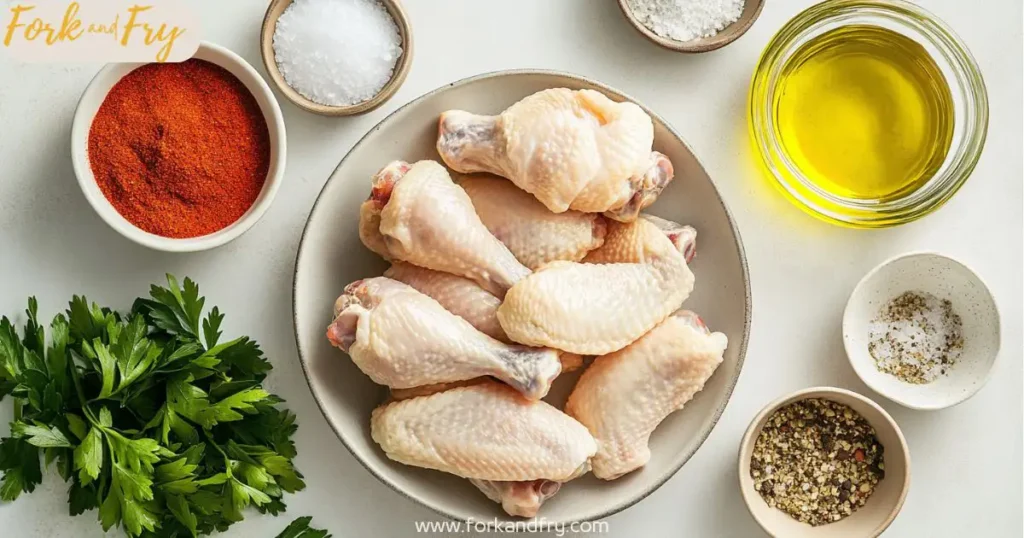 Ingredients for air fryer chicken wings