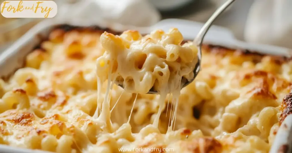 serving 5 cheese mac and cheese