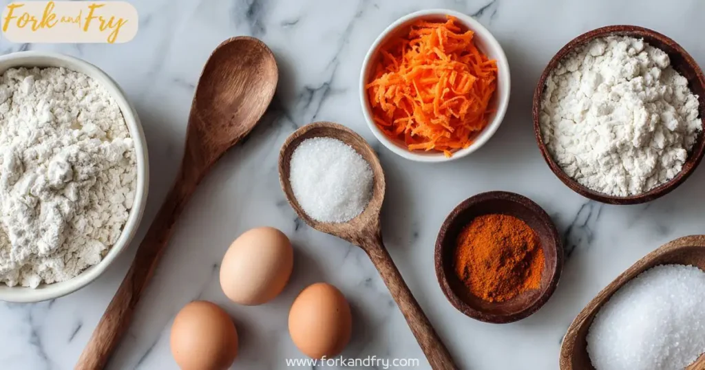 gluten free carrot cake cupcakes ingredients Ingredients for gluten-free carrot cake cupcakes