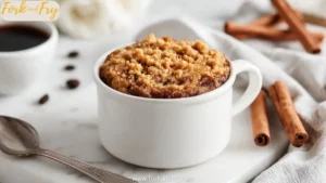 1-Minute Cinnamon Coffee Cake in a Mug (Low-Cal & Vegan Option)
