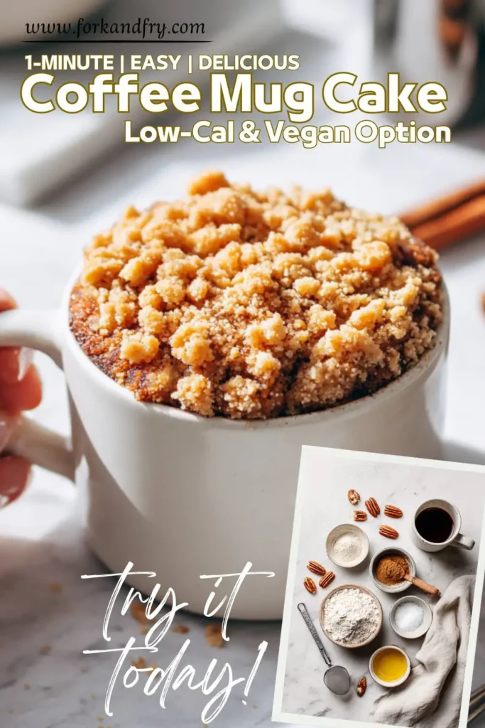 1-Minute Vegan Coffee Cake Mug Recipe 1-Minute Vegan Coffee Cake Mug Recipe