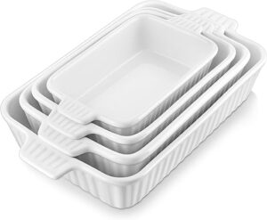 Casserole Dishes for Oven, Porcelain Baking Dishes