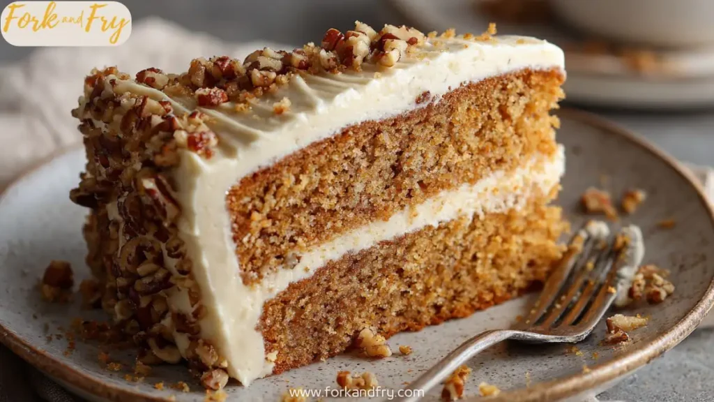 Two-Layer Butter Pecan Cake with Cream Cheese Frosting
