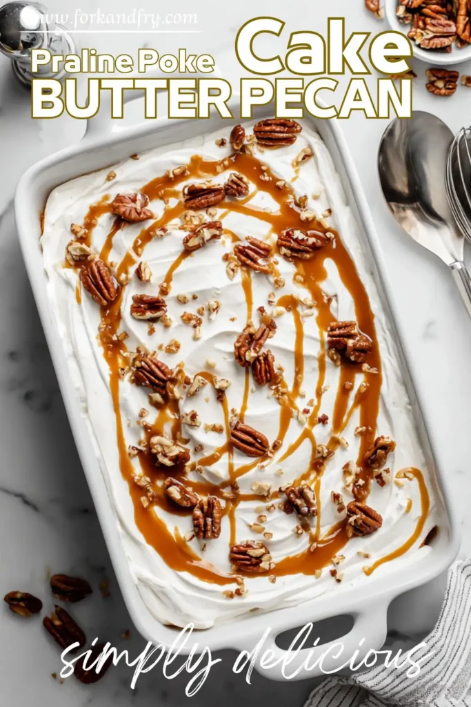 Caramel Drizzled Pecan Poke Cake Caramel Drizzled Pecan Poke Cake