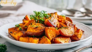 Cinnamon Honey Roasted Sweet Potatoes – Easy, Sweet & Savory Side