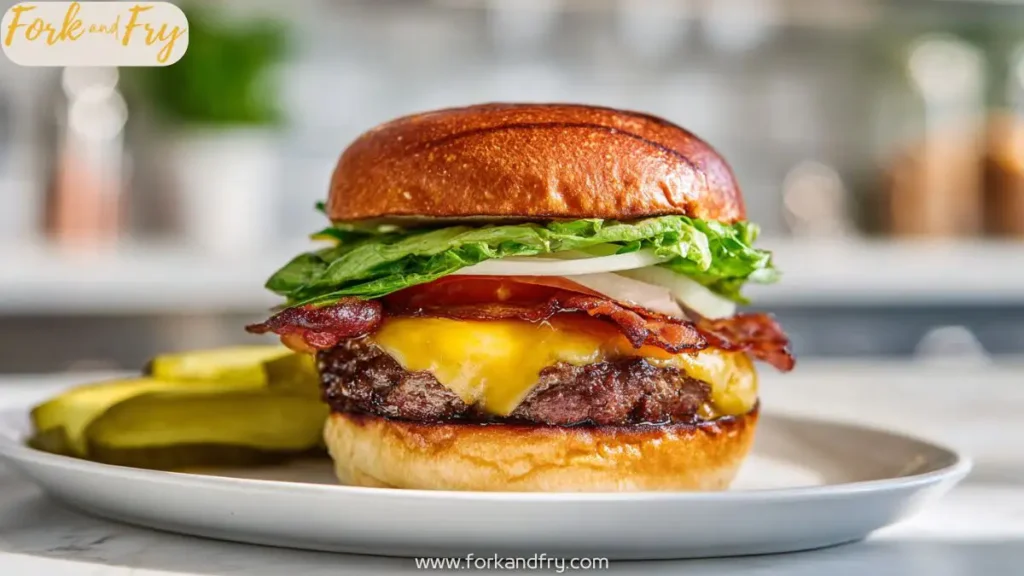 Juicy Crack Burger with Bacon & Ranch