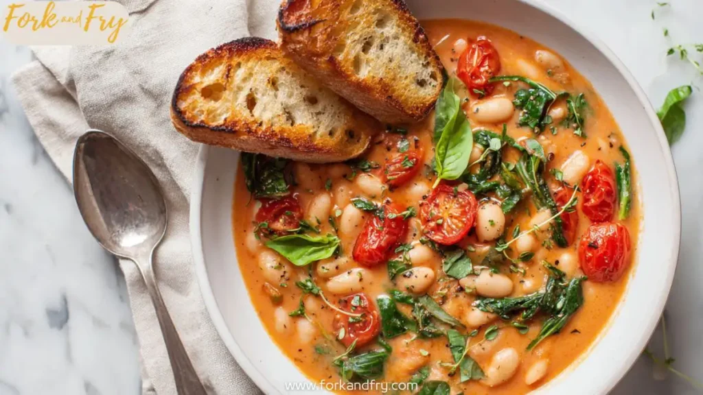 Creamy Tomato & White Bean Vegan Stew