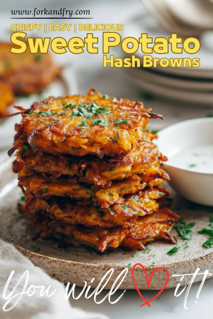 Crispy Breakfast Hash Browns Made with Yams