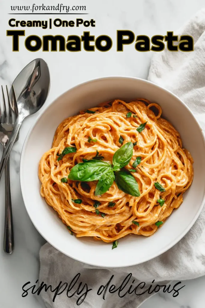 Fresh Basil Tomato Cream Pasta Fresh Basil Tomato Cream Pasta