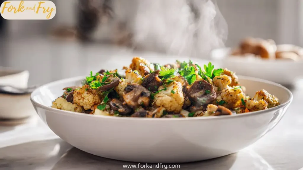 Garlic Cauliflower & Mushroom Skillet – Easy Low-Carb Dinner