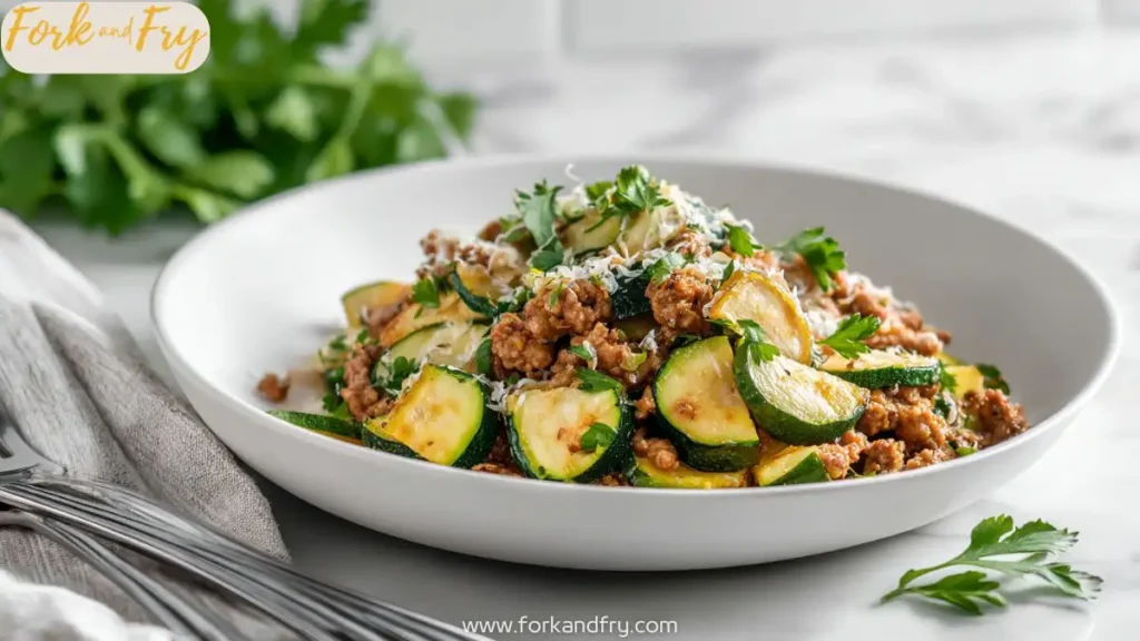 One-Pan Ground Turkey and Zucchini Skillet for a Healthy Low-Carb Dinner