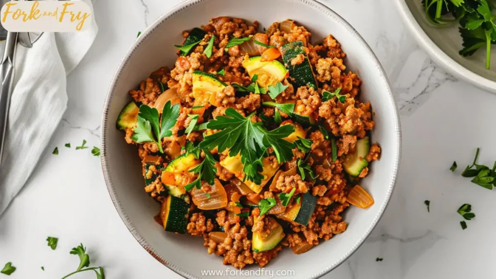 One-Pan Turkey & Zucchini Dinner