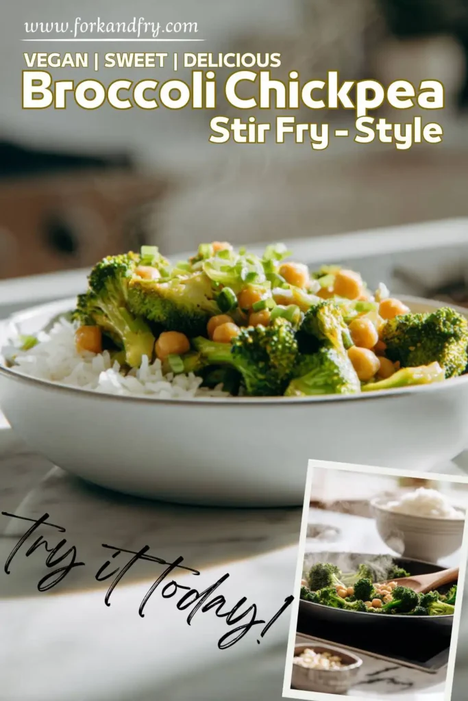 Healthy Vegan Stir Fry with Broccoli and Chickpeas Healthy Vegan Stir Fry with Broccoli and Chickpeas