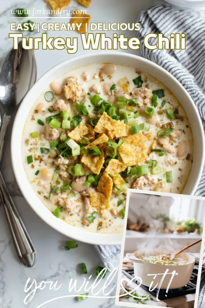 Hearty White Bean Chili with Ground Turkey