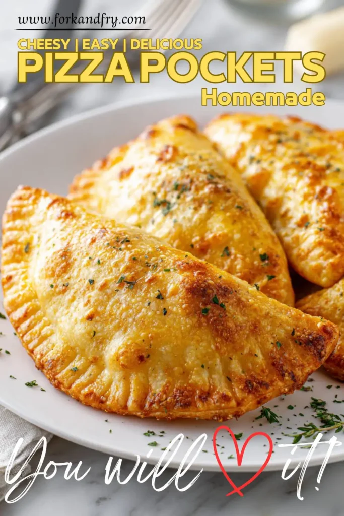 Homemade Cheesy Pizza Pockets for Quick Snacks Homemade Cheesy Pizza Pockets for Quick Snacks