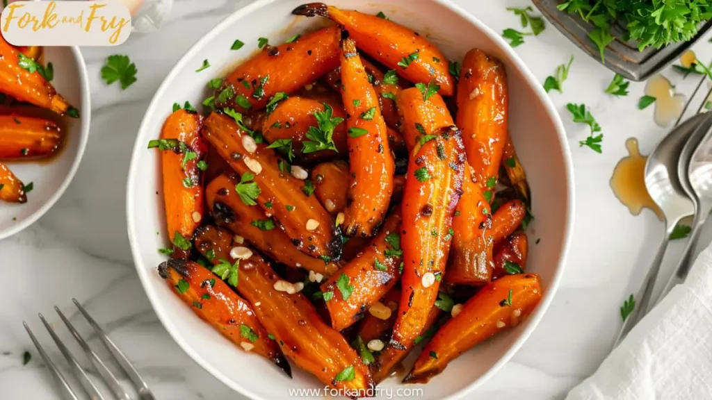 Sweet Honey Garlic Carrots with Fresh Parsley