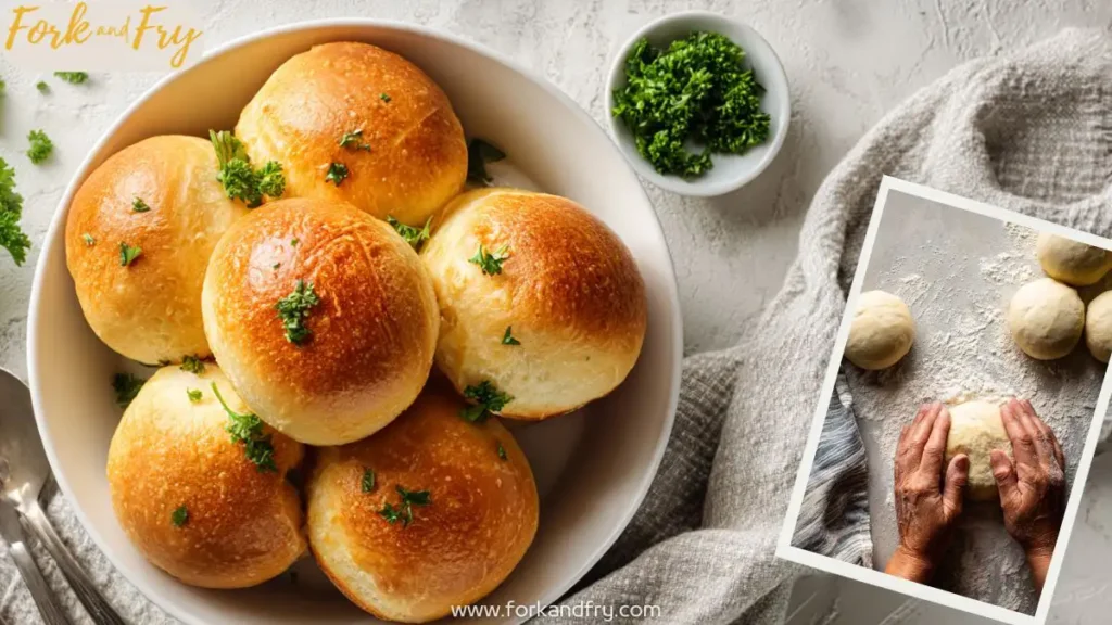 Freshly Baked Marraquetas in White Bowl