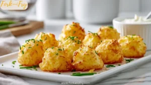 Vegan Mashed Potato Cheese Puffs (Crispy & Plant-Based!)