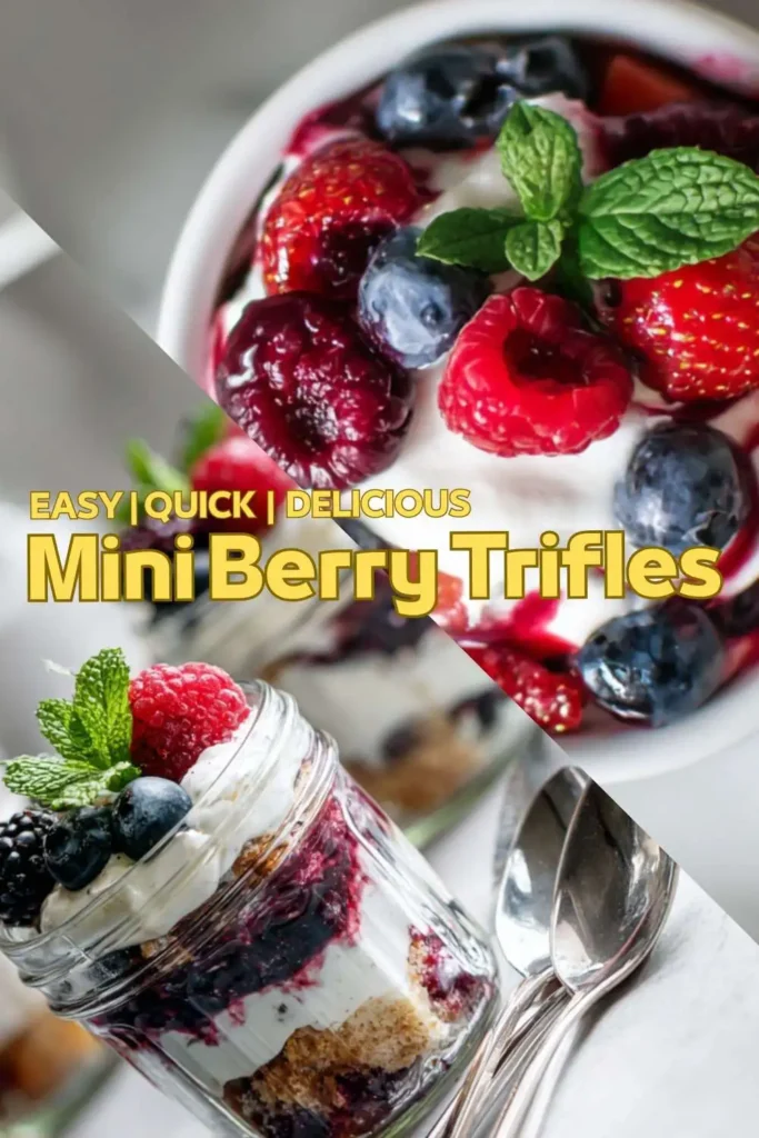 No-Bake Berry Trifles in Jars faf No-Bake Berry Trifles in Jars