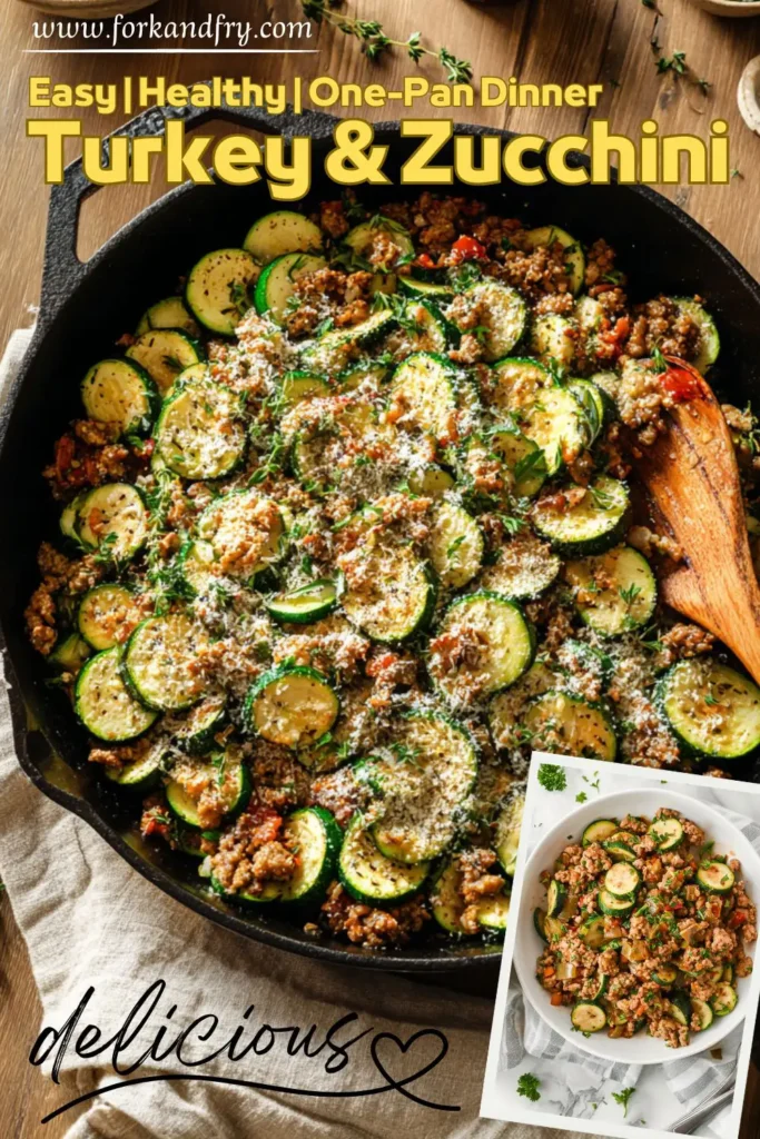 One-Skillet Turkey & Zucchini Meal Lean Protein Turkey & Zucchini Skillet