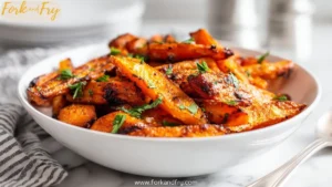 Crispy Garlic Parmesan Roasted Carrots