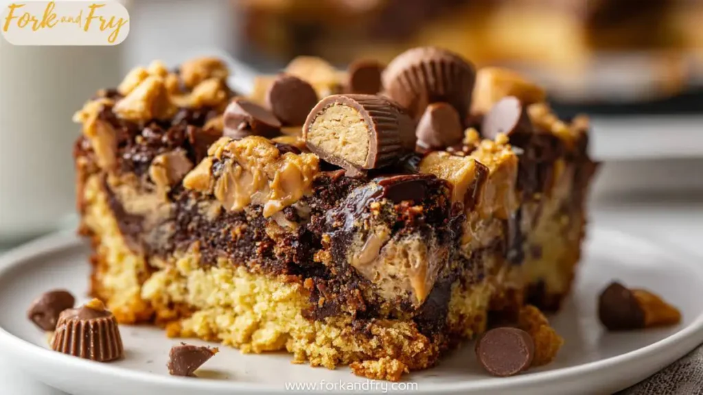 Easy Peanut Butter Cup Dump Cake Recipe