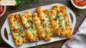 Philly Cheesesteak Stuffed Cheesy Breadsticks