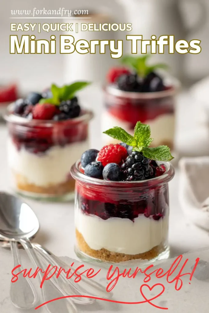 Red White & Blue Mini Trifles for Summer Parties