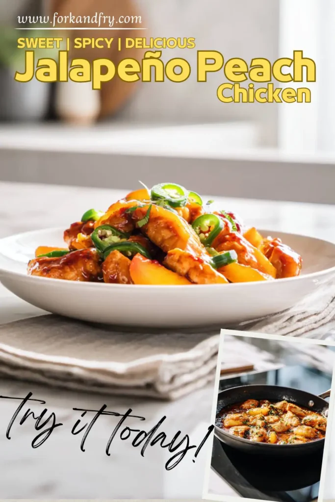 Sweet and Spicy Peach Chicken with Jalapeños Sweet and Spicy Peach Chicken with Jalapeños