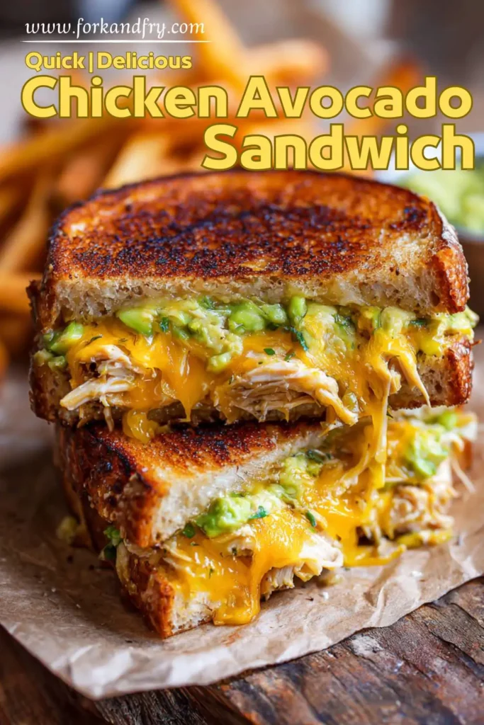 Toasted Chicken Avocado Melt Toasted Chicken Avocado Melt Sandwich