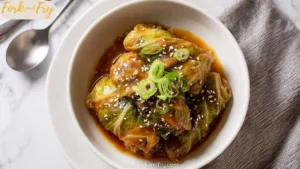 Vegan Cabbage Rolls with Garlic Sauce