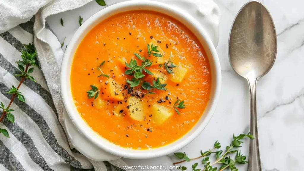 Vegan Carrot Potato Soup Recipe