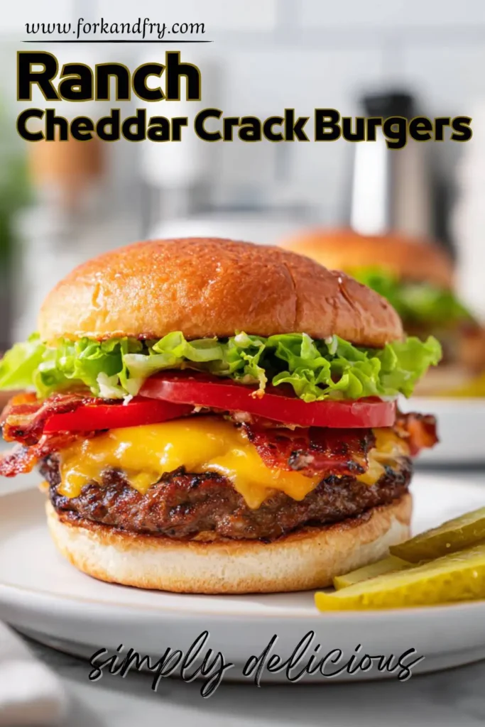 Juicy Crack Burger with Bacon & Ranch