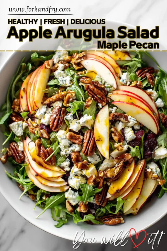Apple Arugula Salad with Balsamic Dressing Goat Cheese Apple Arugula Salad with Balsamic Dressing