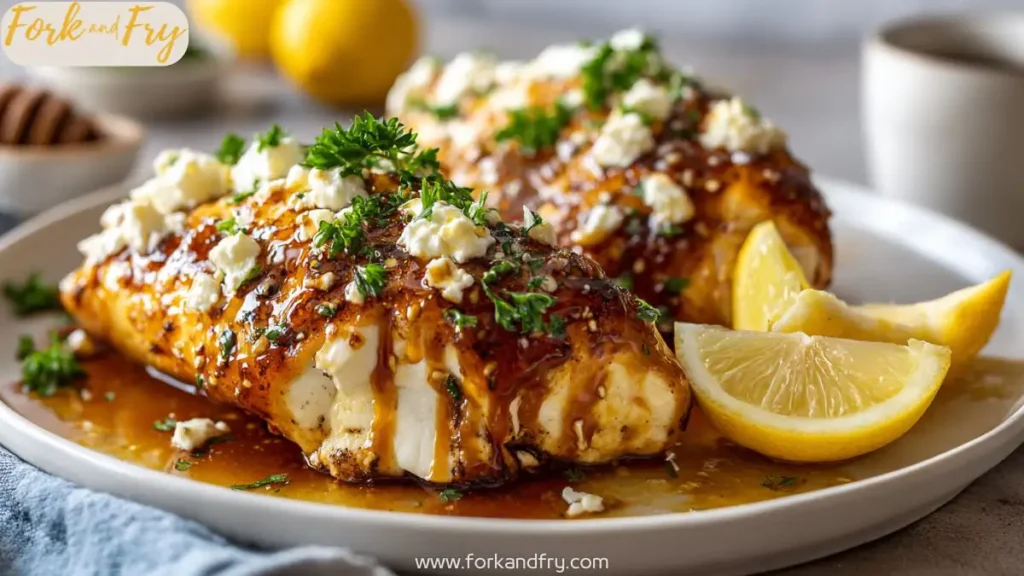 Sweet & Spicy Baked Chicken with Feta