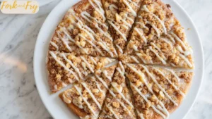 Cinnamon Sugar Dessert Pizza with Buttery Crumble & Sweet Glaze