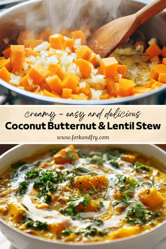 Coconut Butternut Lentil Soup for Gut Health Plant-Based Coconut Butternut Lentil Soup for Gut Health