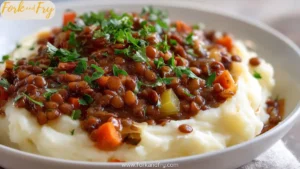 Cozy Lentil Stew Over Creamy Mashed Potatoes