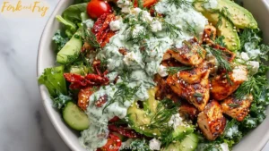 Fresh & Creamy Chicken Tzatziki Avocado Salad