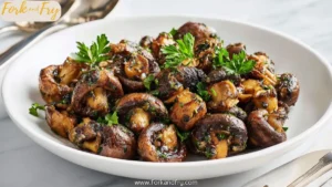 Crispy Garlic Air Fryer Mushrooms (Quick & Healthy!)