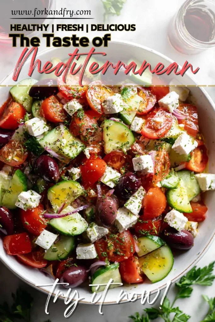 Easy Greek-Inspired Mediterranean Salad Easy Greek-Inspired Mediterranean Salad