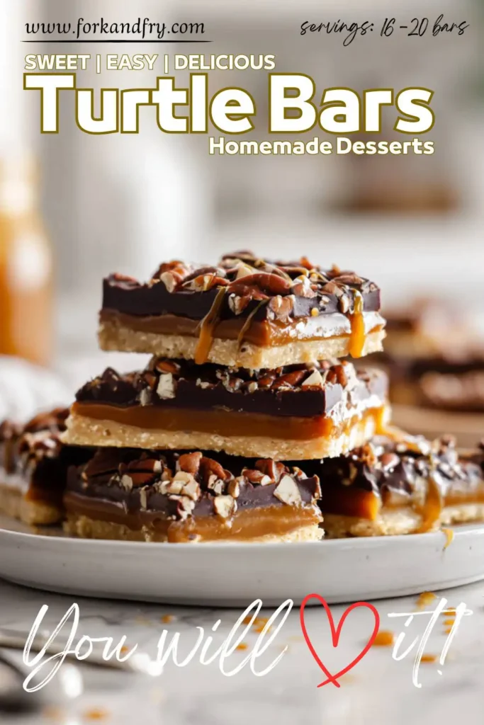 Easy Homemade Turtle Bars Easy Homemade Turtle Bars