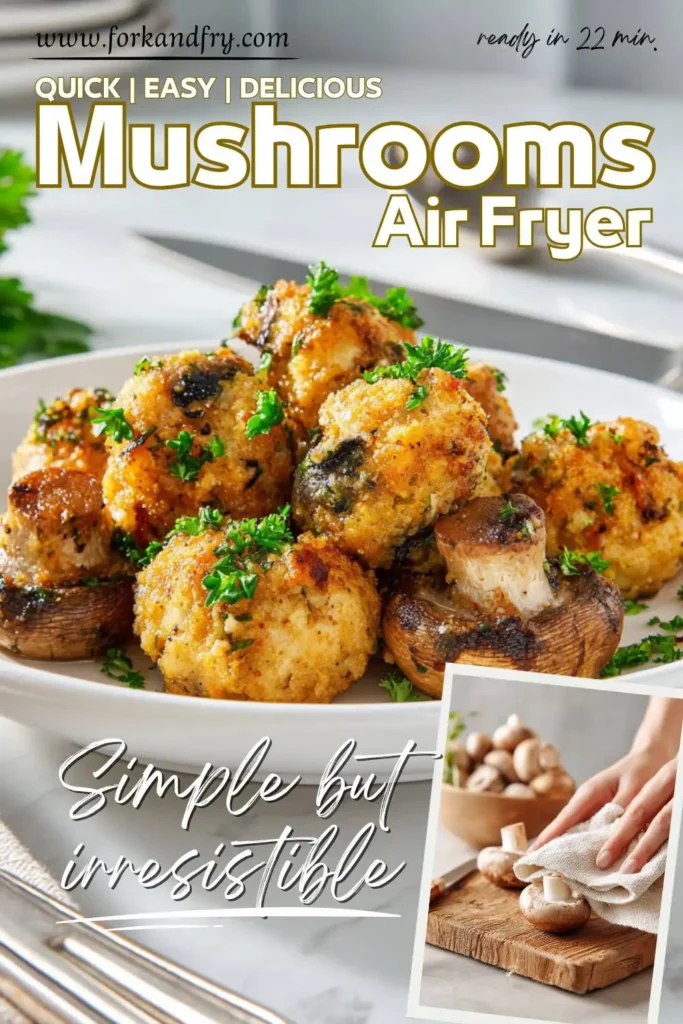 Easy Ninja Air Fryer Mushroom Snack Easy Ninja Air Fryer Mushroom Snack