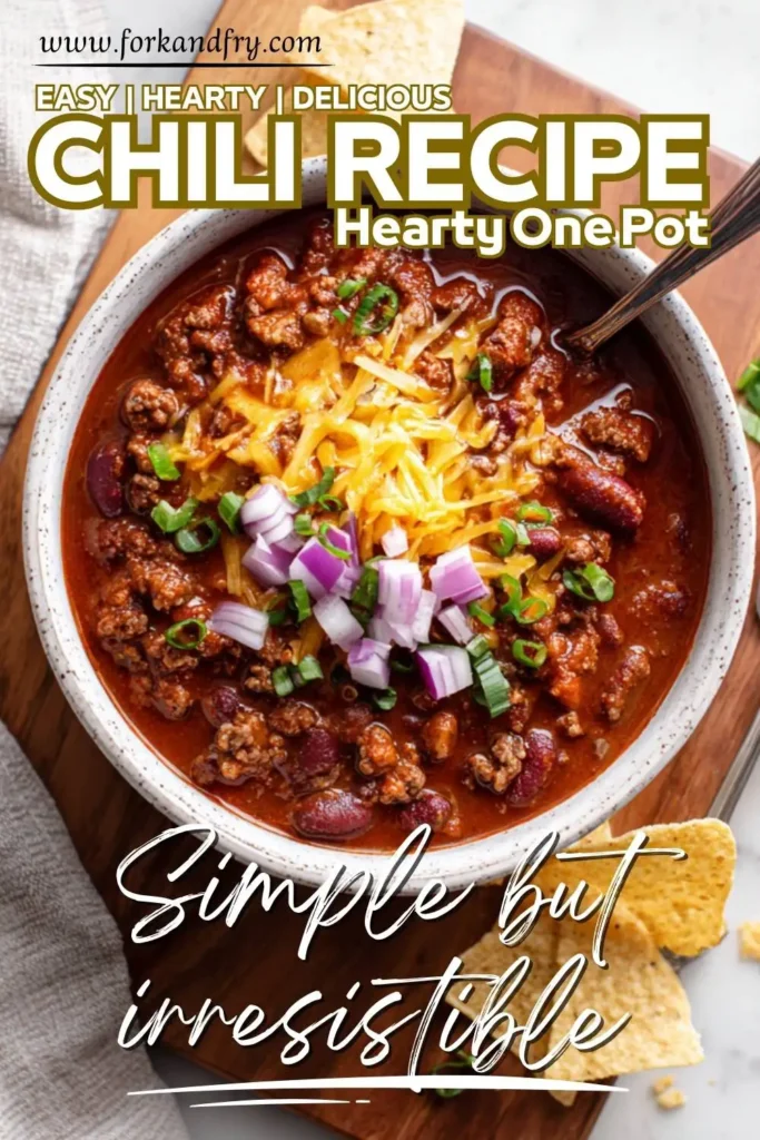 Easy One Pot Chili with or Without Beans