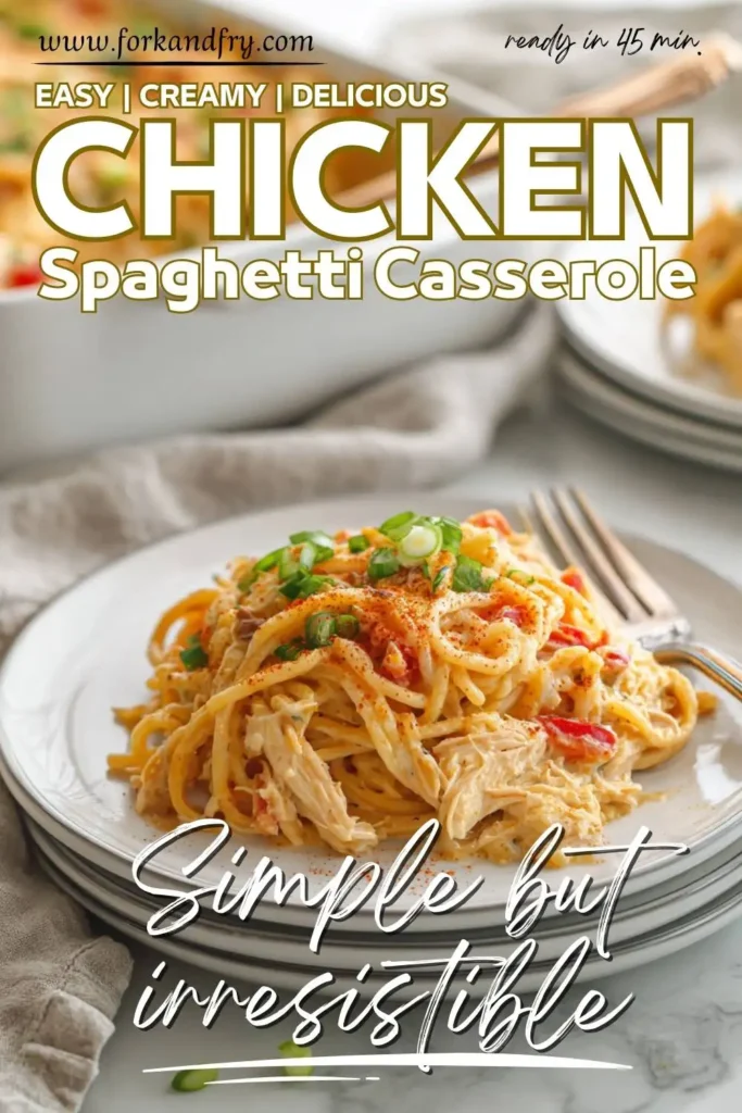 Easy Weeknight Spaghetti Casserole with Chicken Easy Weeknight Spaghetti Casserole with Chicken