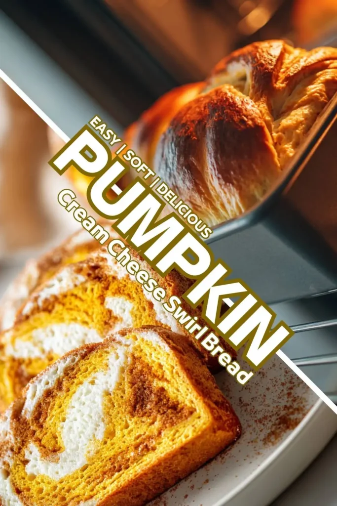 Gluten-free pumpkin cream cheese bread Gluten-free pumpkin cream cheese bread slices on a cutting board