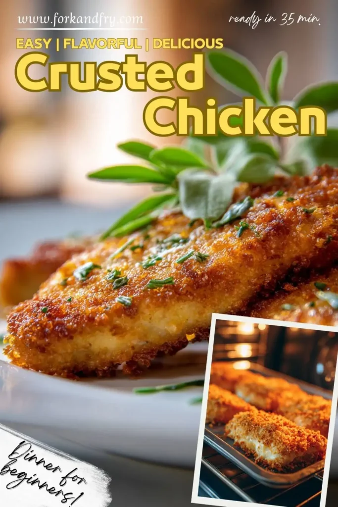 Golden Chicken with Crispy Parmesan Crust Golden Chicken with Crispy Parmesan Crust